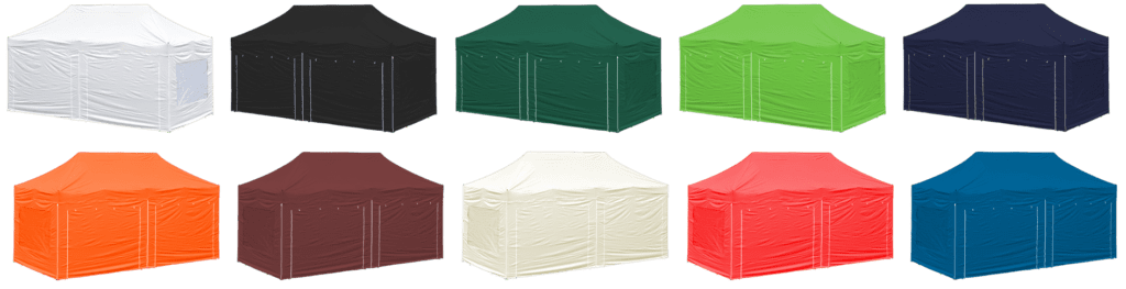 PRO 30 6x3m gazebo colours