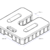 12kg MAGTEX Gazebo Weights (Set of 2) Technical Drawing