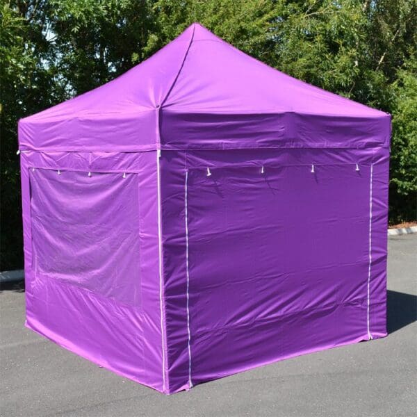 purple gazebo with sides